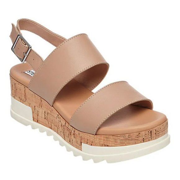 Steve Madden Brenda Platform Sandal - 9 Tan - Picture 1 of 16